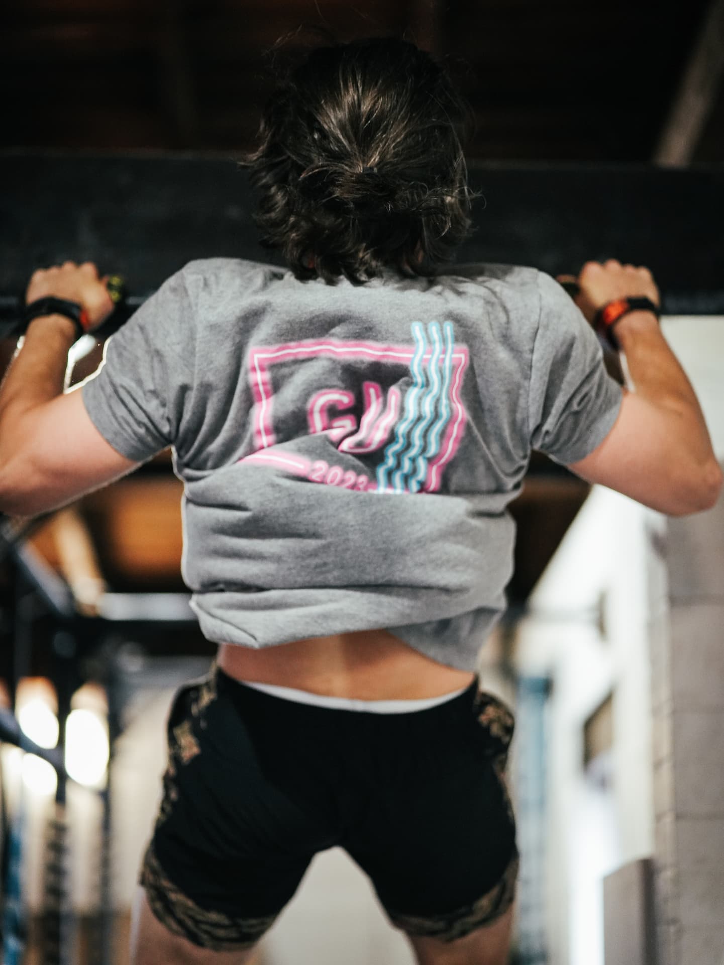 A member working on gymnastics skills at Grand Union CrossFit in Berkhamsted